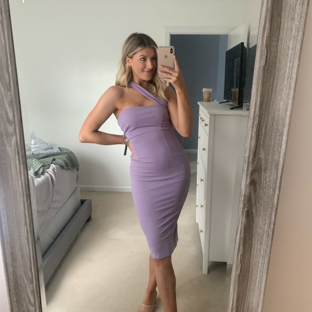 Lilac one Shoulder Dress